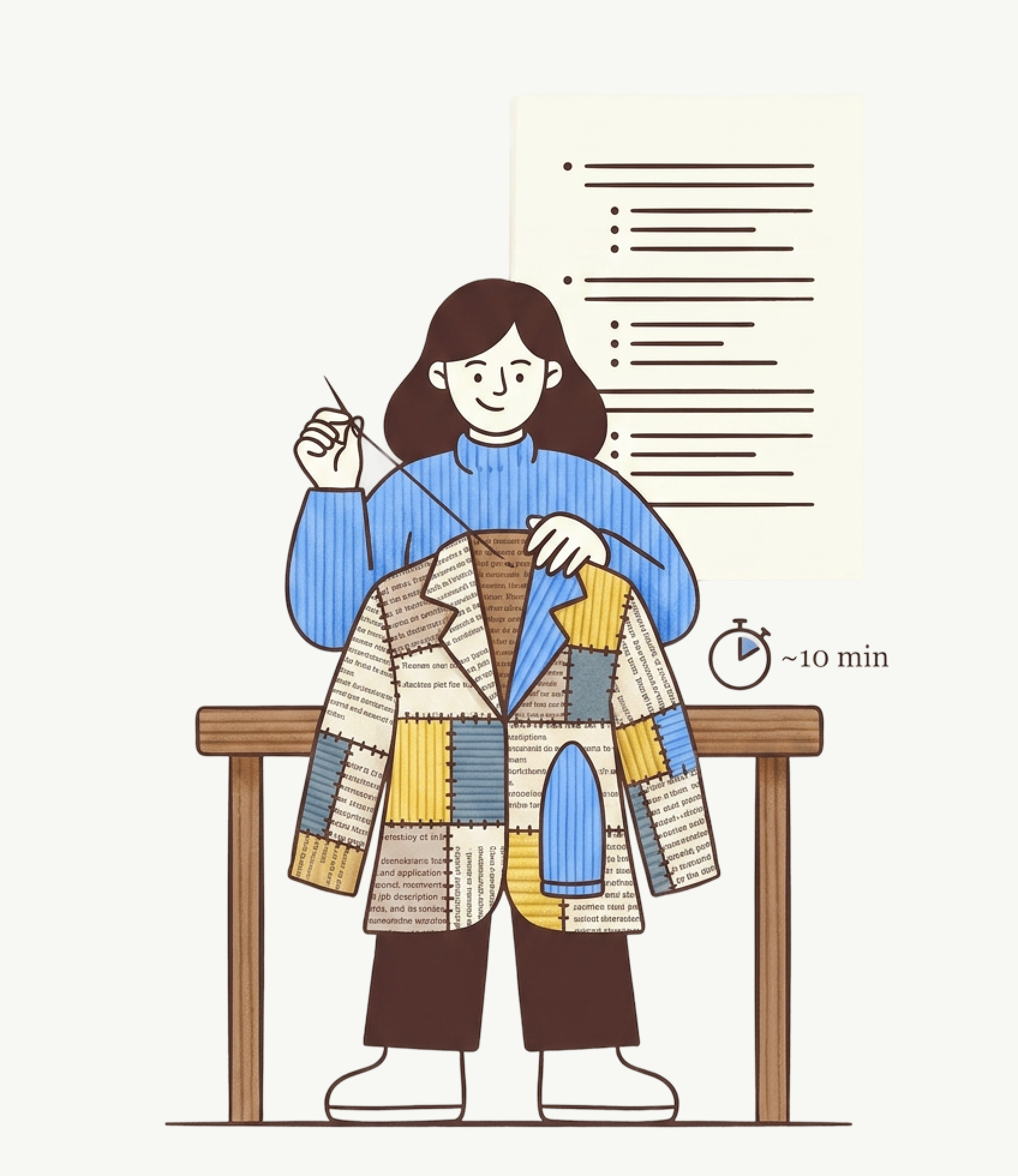 Illustration of tailoring a resume per job